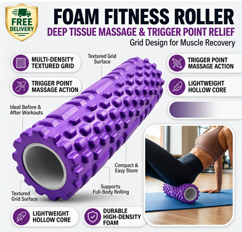 Foam fitness roller for deep - fitness,