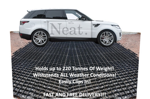 Gravel grass grid paver base - gravel/grass,