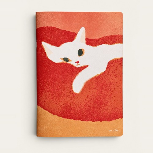 Japanese cat notebook 5mm - a5,