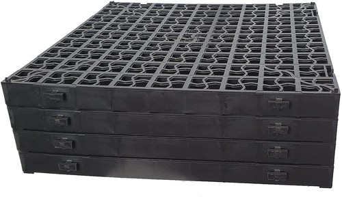 Plastic black grass grid - plastic,