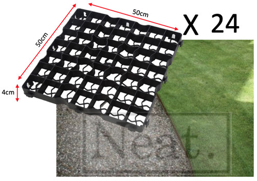 Gravel grass grid - 24, x