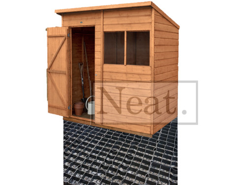 Shed base grid paver - shed,