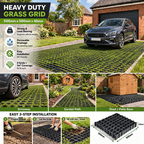 Black plastic grids for - black,