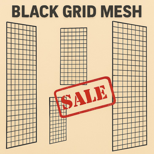 New heavy duty black grid - duty, mesh
