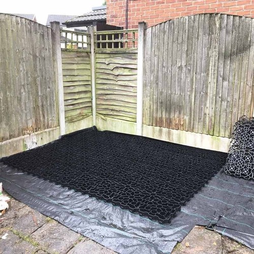 Garden shed base grid - grid, full