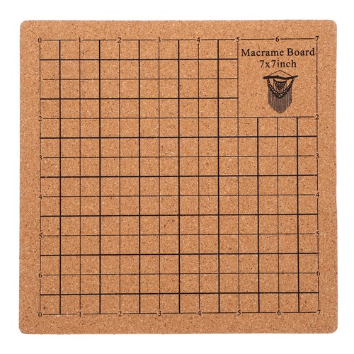 Wood macrame board - board, grid
