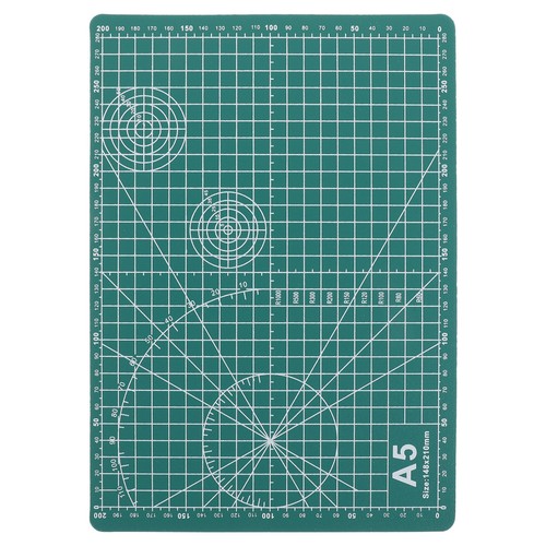 Green mat with measurement - green,