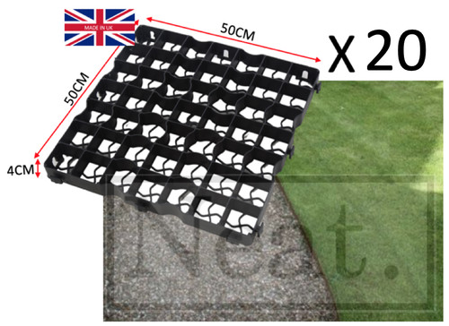 Gravel grass grid - (5m²), x